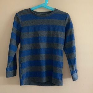 Striped thermal long sleeve shirt boys size 6